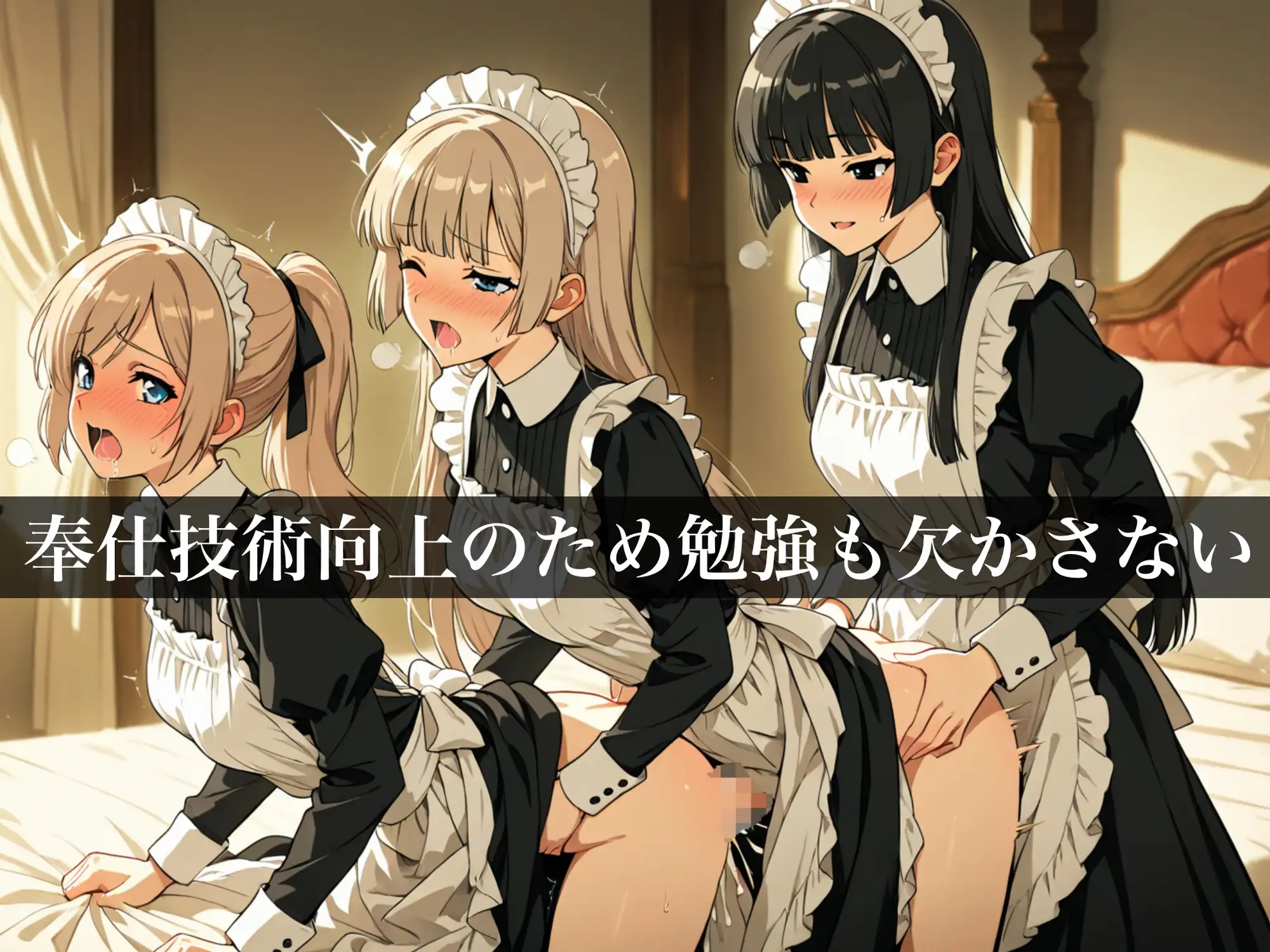 ふたなりサンドイッチ〜メイドのお仕事編〜 サンプル画像 5