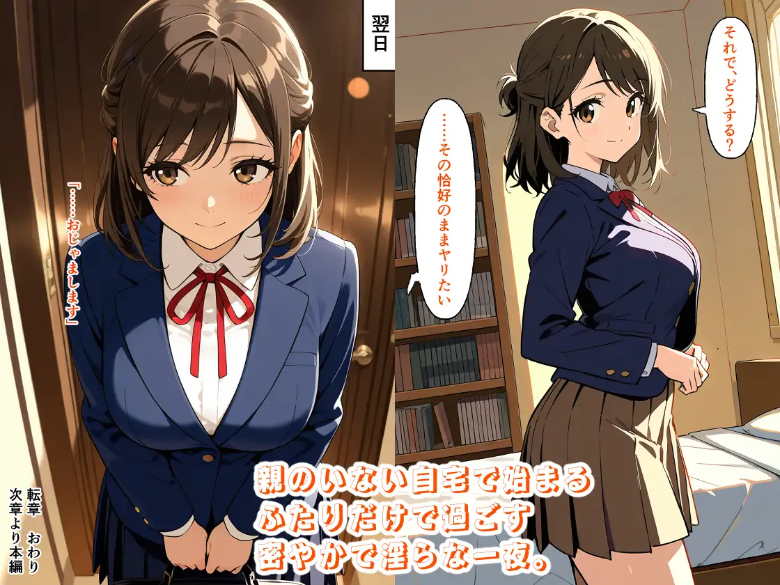 【どの娘とHする?】クラスで一番人気の美少女巨乳J〇・秋月麗奈の淫らな素顔を堪能するリアルSEXシミュレーション【1人目】 サンプル画像 3