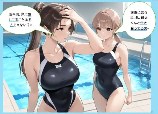 競泳水着レズバトル 娘たちの戦いの果てに～母親たちの聖域、母乳絞り合いの記録～ [ゴールド] | DLsite - R18