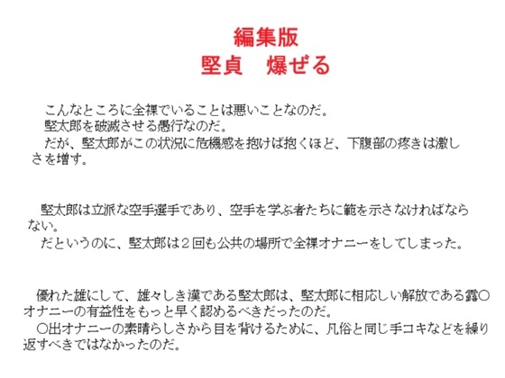 編集版 堅貞 爆ぜる