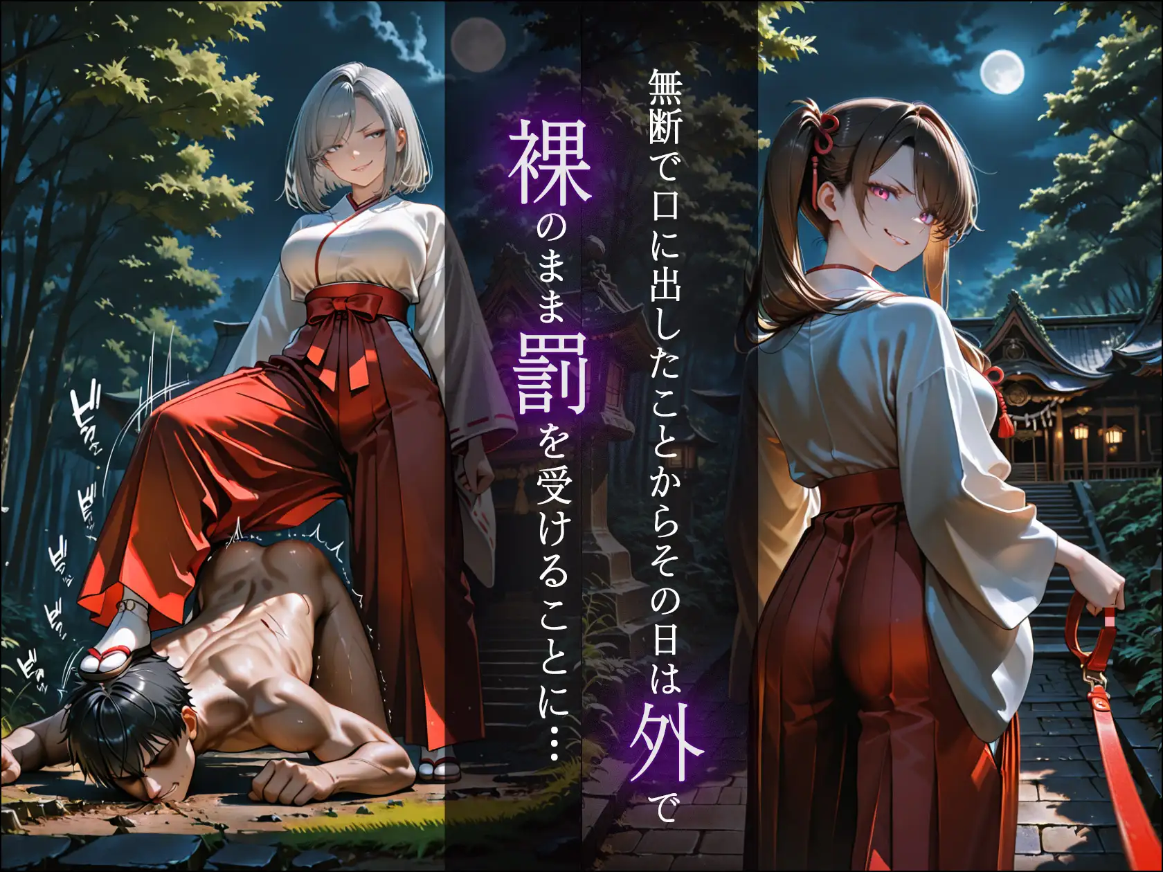 ドSな巫女様の下僕になって搾精されまくる話 サンプル画像 4