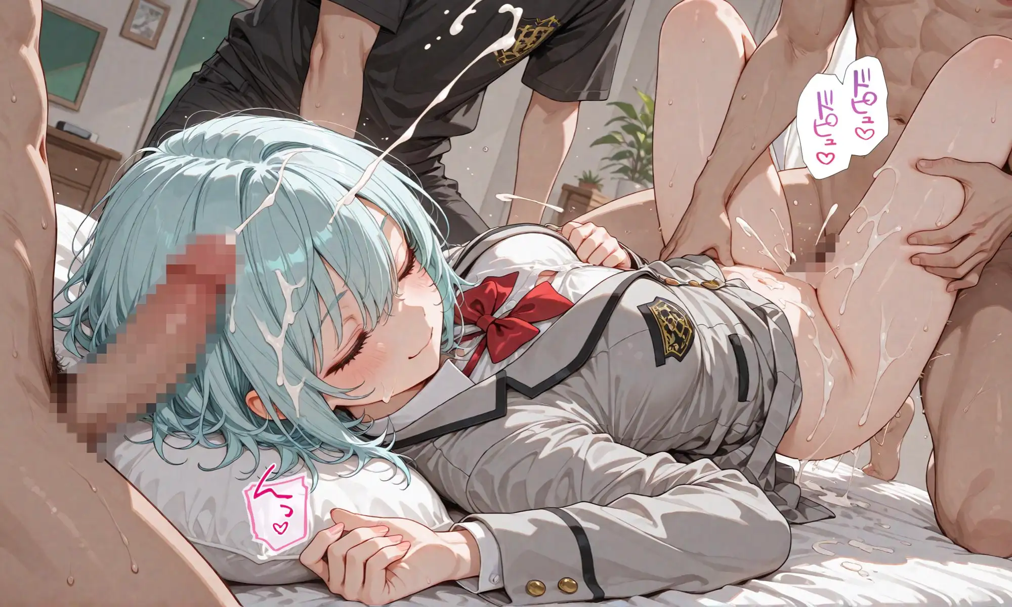 いたずら！一度居眠りすると何故か目が覚めない学園のアイドルを寝ている間に生オナホ化してみた！揉んで、しゃぶらせ、ハメて、ぶっかけて…！ サンプル画像 10