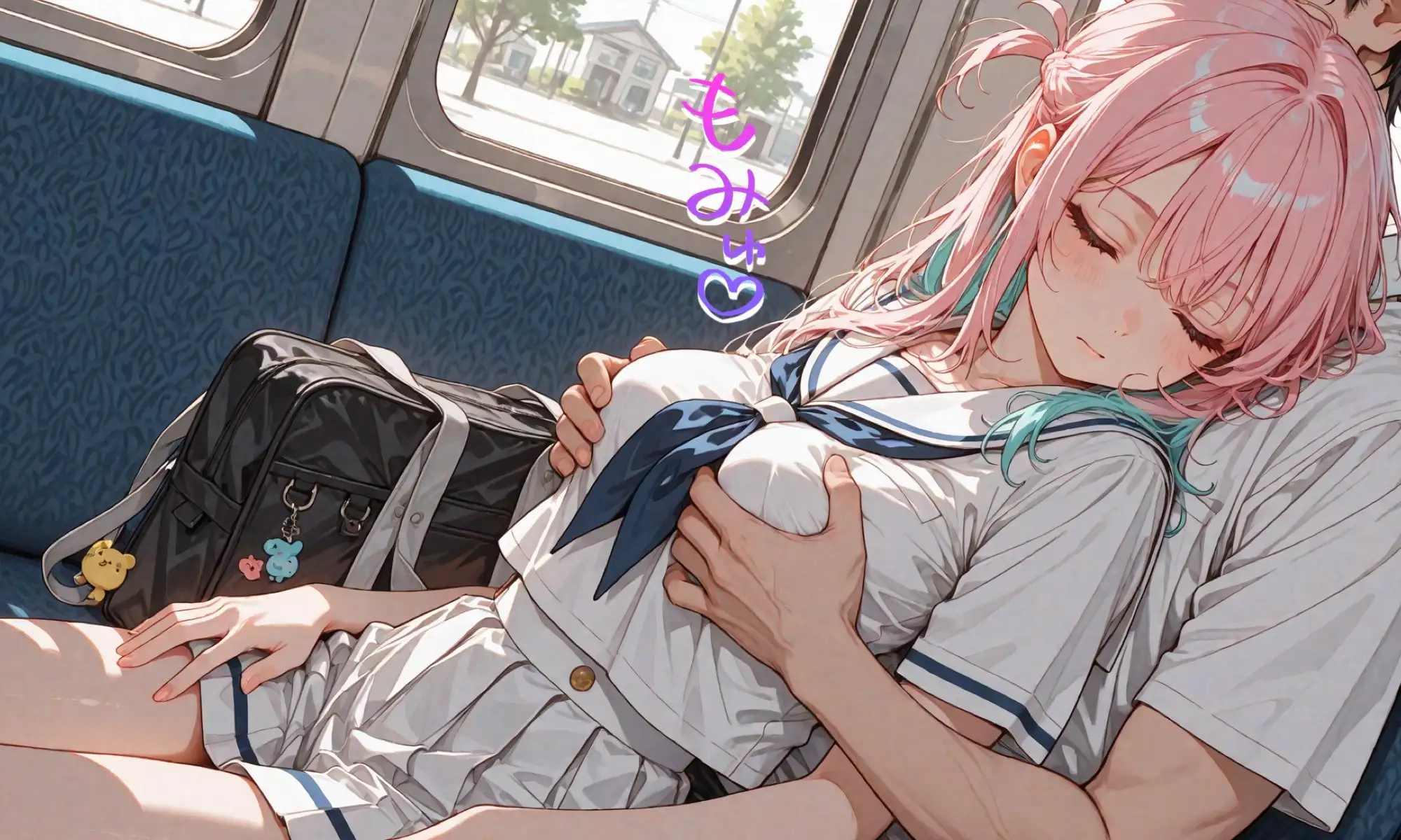 いたずら！一度居眠りすると何故か目が覚めない学園のアイドルを寝ている間に生オナホ化してみた！揉んで、しゃぶらせ、ハメて、ぶっかけて…！ サンプル画像 2