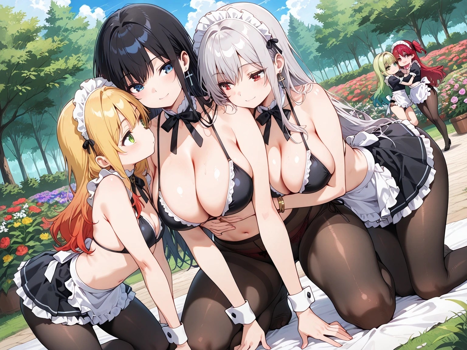 黒タイツ美少女イラスト集9メイド編_3