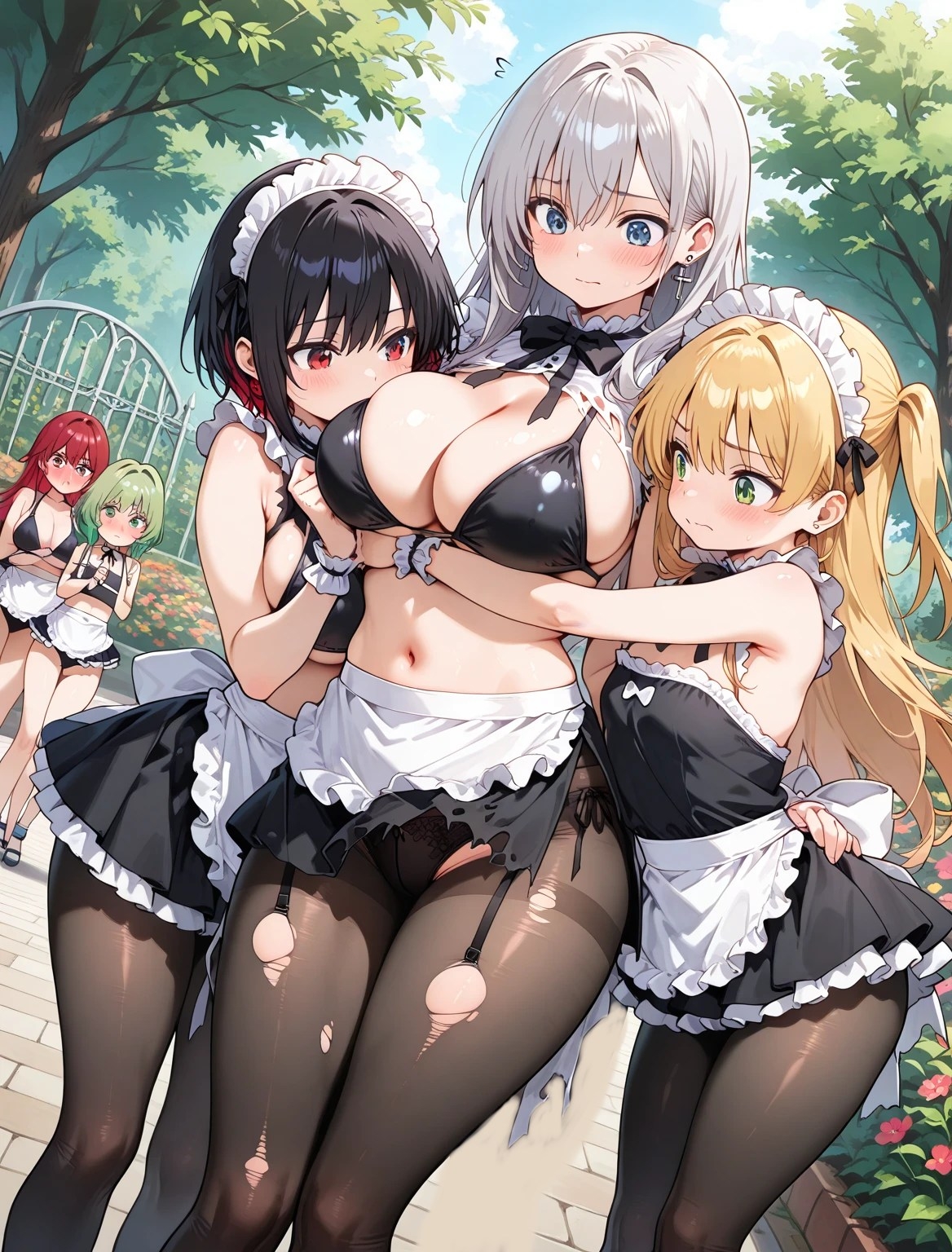黒タイツ美少女イラスト集9メイド編_4