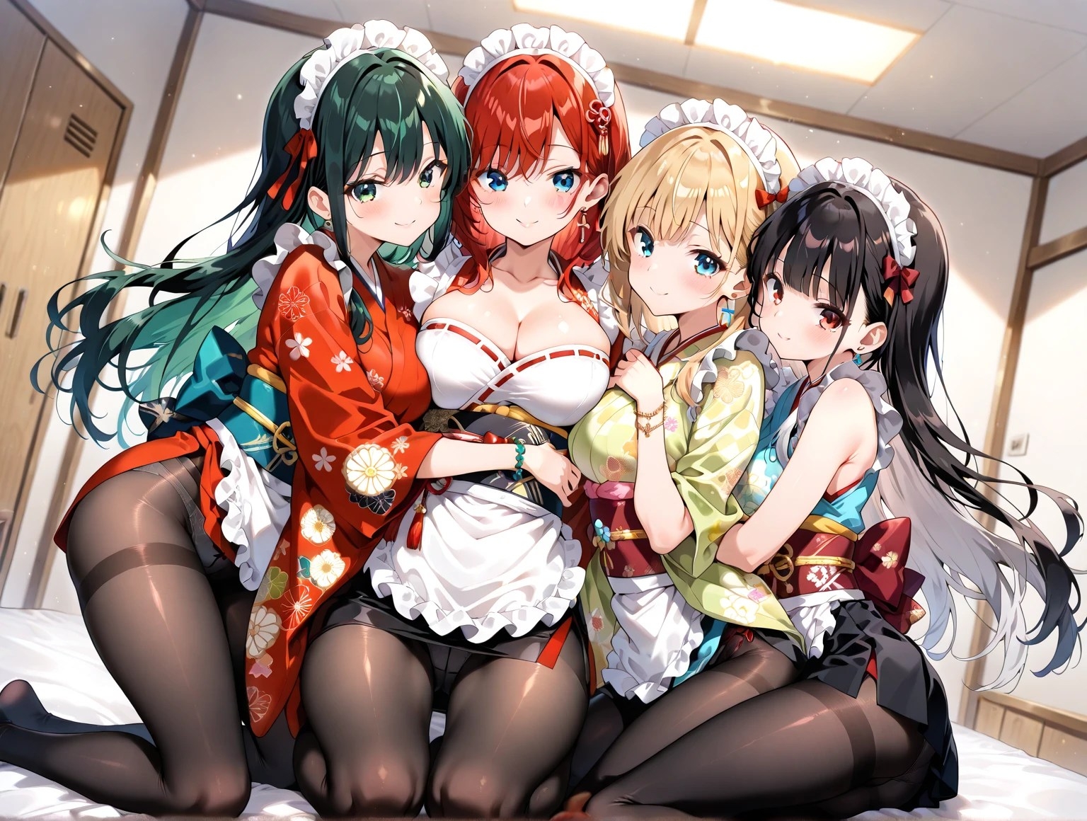 黒タイツ美少女イラスト集9メイド編_7