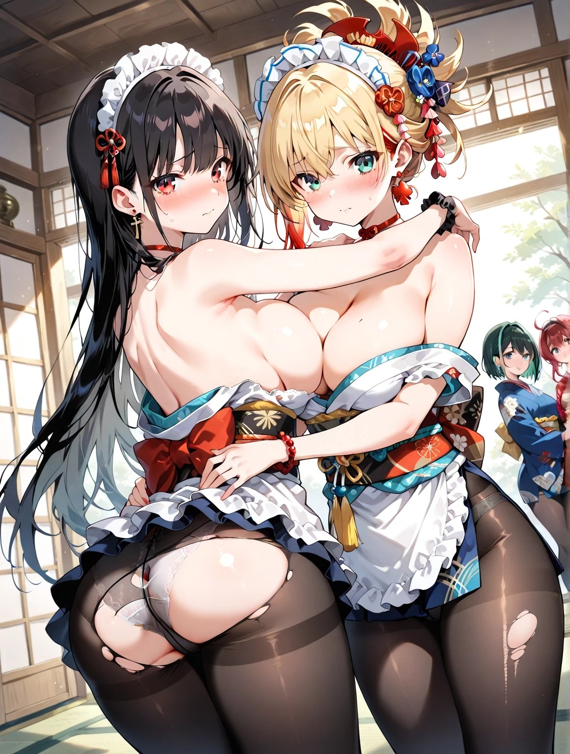 黒タイツ美少女イラスト集9メイド編_8