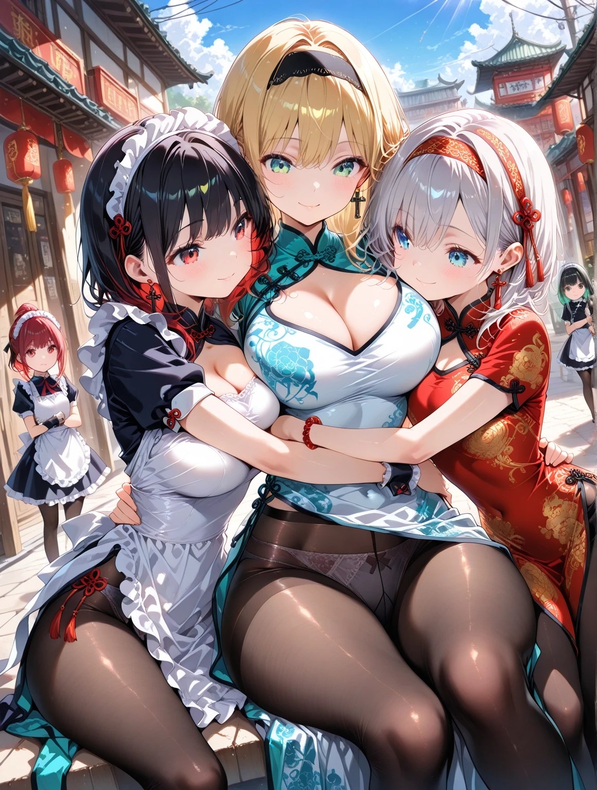 黒タイツ美少女イラスト集9メイド編_9