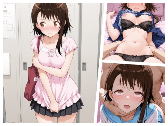 【カルビタウン】同人CG・AI『とあるコンビニの新人研修記録(こさき 20才)その2 ～高校時代の制服を持って来させてラブホテルでコスプレH～』