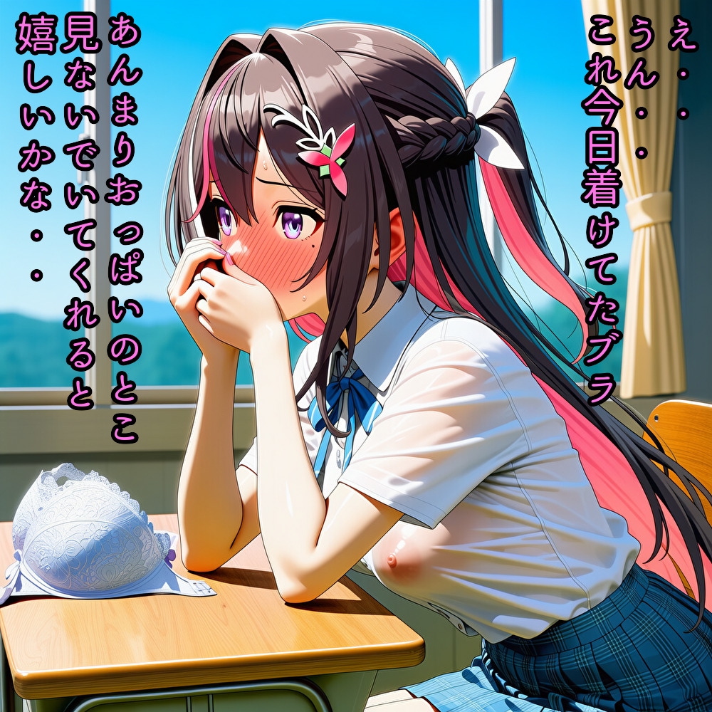 隣の席の子が俺にだけおっぱいとか見せてくれる_9