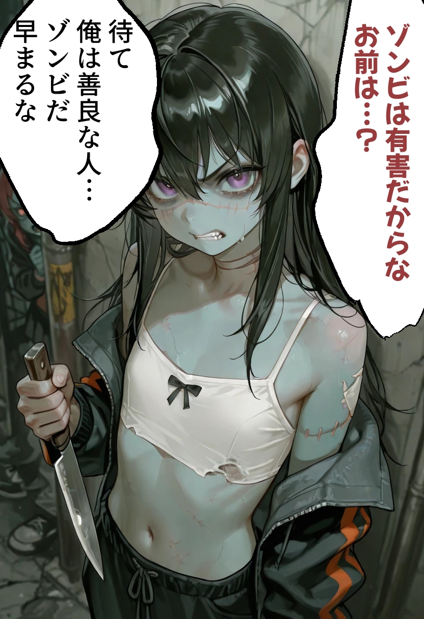 ゾンビ女なら人権ないからヤリたい放題だよね? ゾンビを狩る者(縦)_1