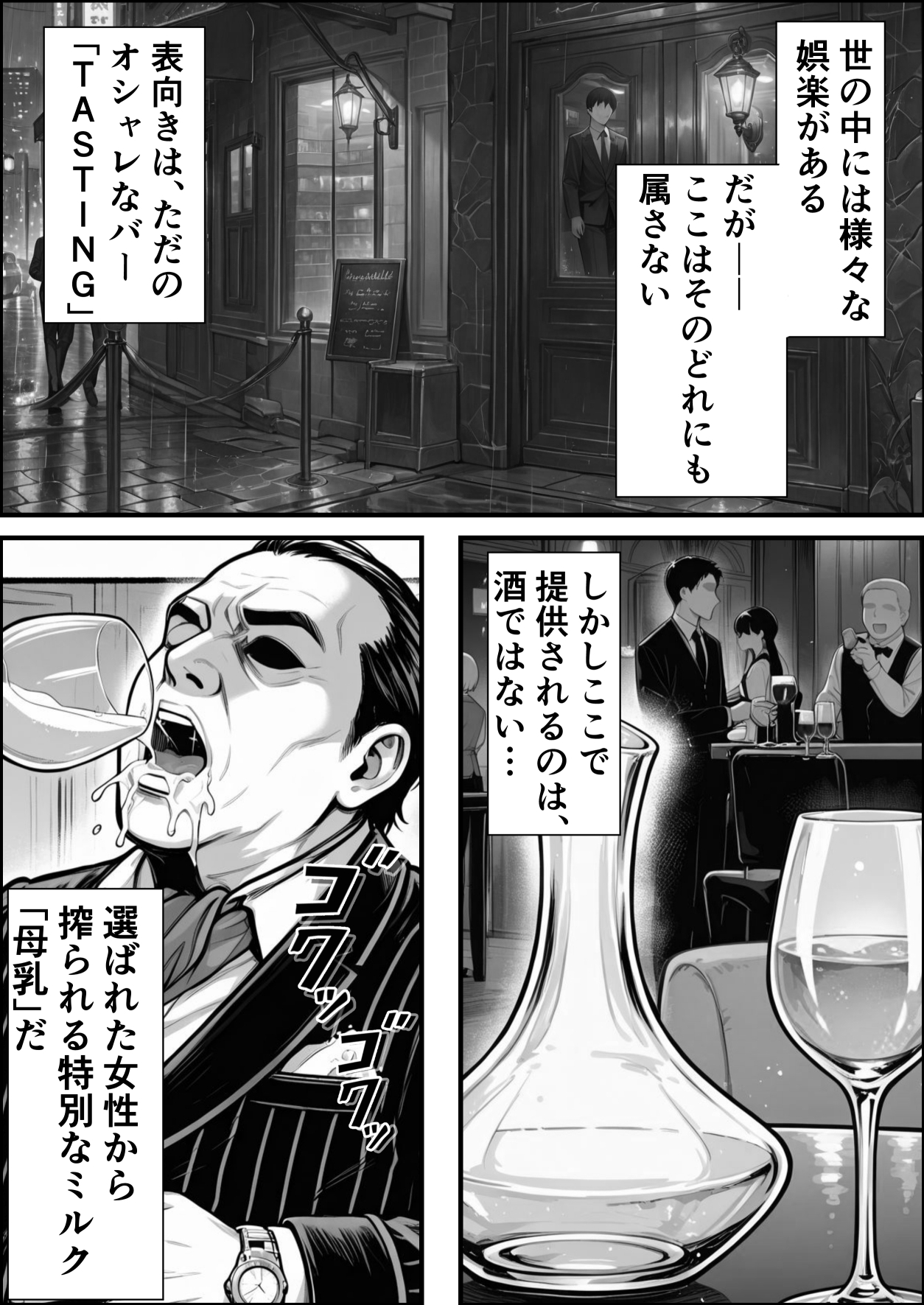 孕ませ高級搾乳倶楽部 高飛車清楚令嬢が家畜同然になるまでの話_1