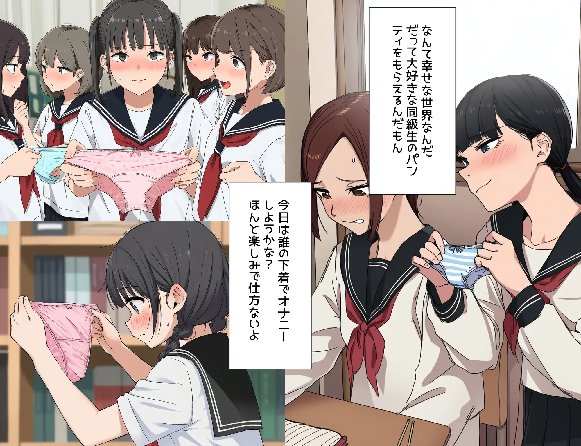 僕は同級生からなぜか下着をもらえる2 サンプル画像 5
