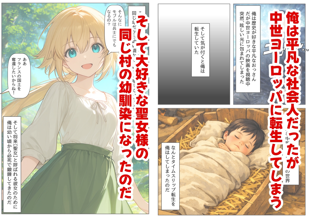 ジャンヌダル●の幼馴染に転生した俺は、彼女の悲惨な歴史を変える!!_1