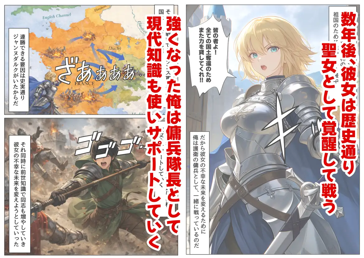 ジャンヌダル●の幼馴染に転生した俺は、彼女の悲惨な歴史を変える!! サンプル画像 3