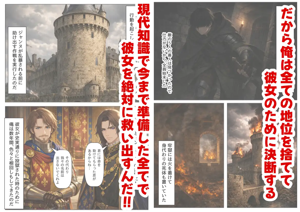 ジャンヌダル●の幼馴染に転生した俺は、彼女の悲惨な歴史を変える!! サンプル画像 5