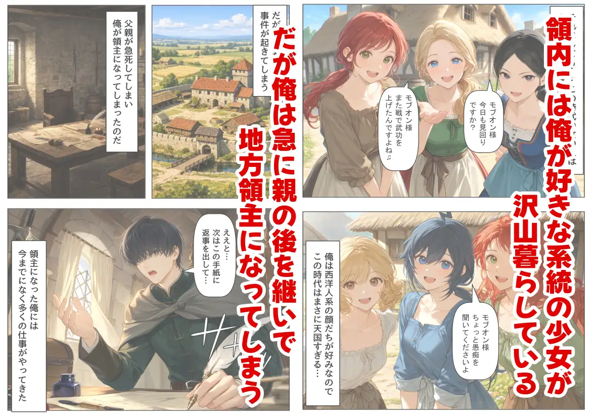 中世領主に転生した俺は、【初夜権】で処女を抱きまくる サンプル画像 2