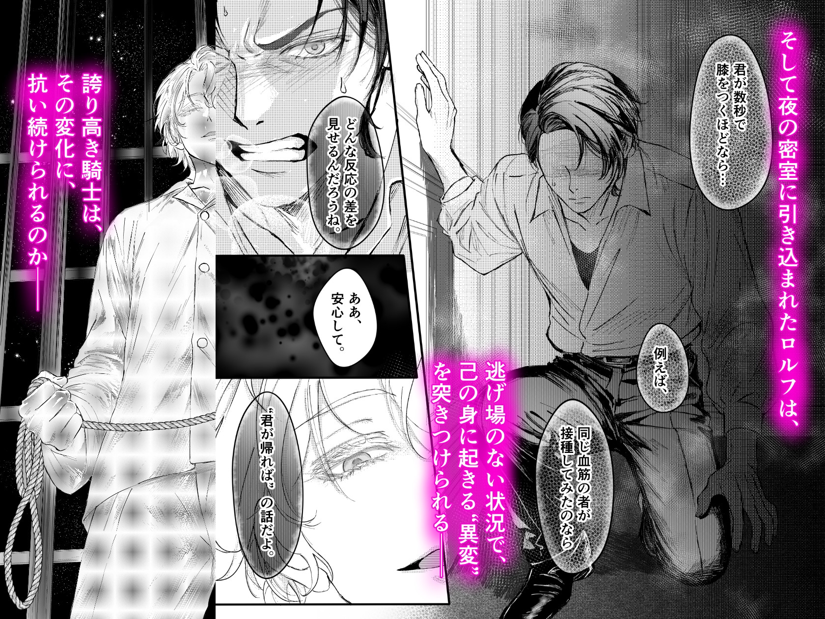 【第2夜編】『貴方に従い、貴様に抗う。』〜絶対に堕ちない気高い剣聖が、交換条件で嫌いな主君に屈辱的に犯される漫画〜 画像2