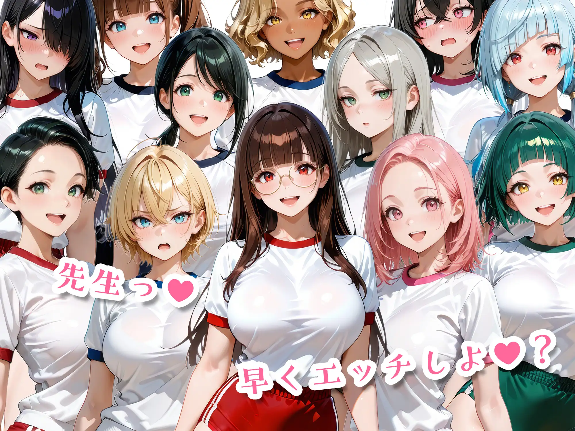 12人のブルマ体操服JKと毎日セックスしまくりな体育教師 サンプル画像 10