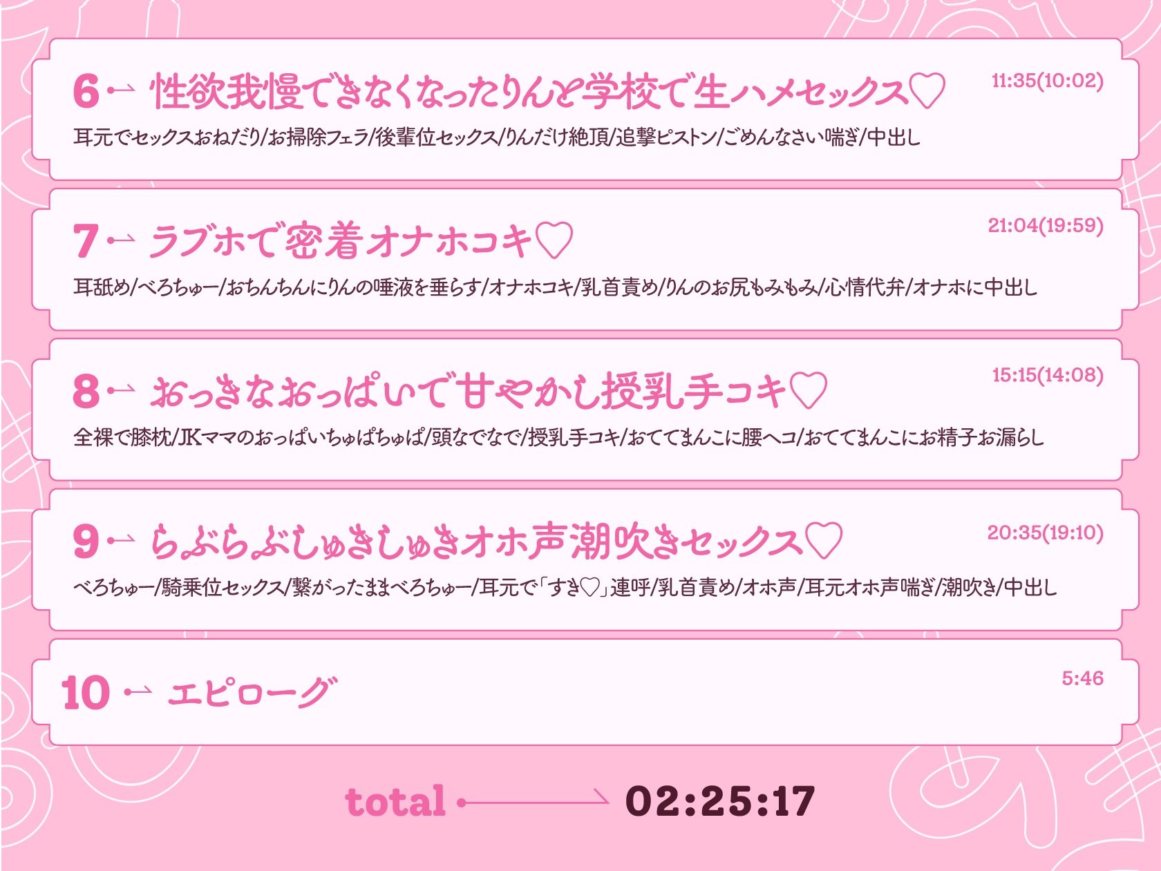 【6/20まで初回購入特典付き♡】清楚でドスケベな生徒会副会長があまあま媚び媚びご奉仕してくれる話♡【KU100ハイレゾバイノーラル】 画像5