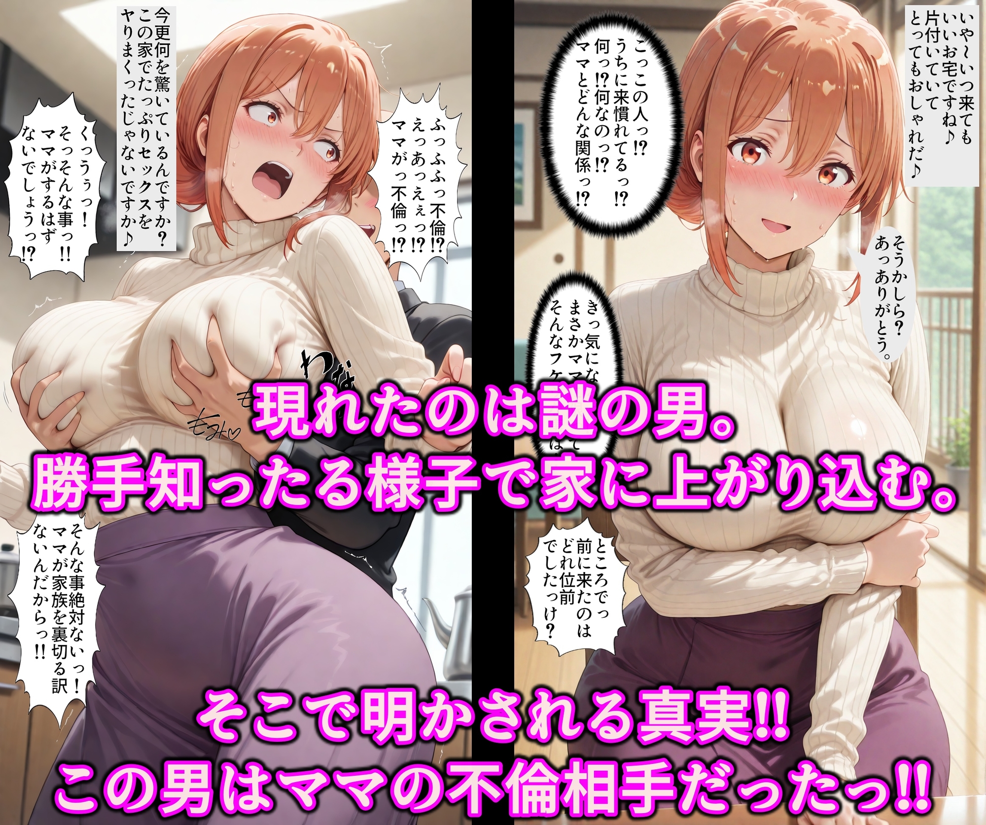 催淫暗示で頭の中を思い通り♪体は人妻！心は娘！?と思い込んだ不倫妻♪認識イジられ変態露出狂に性癖開発_3