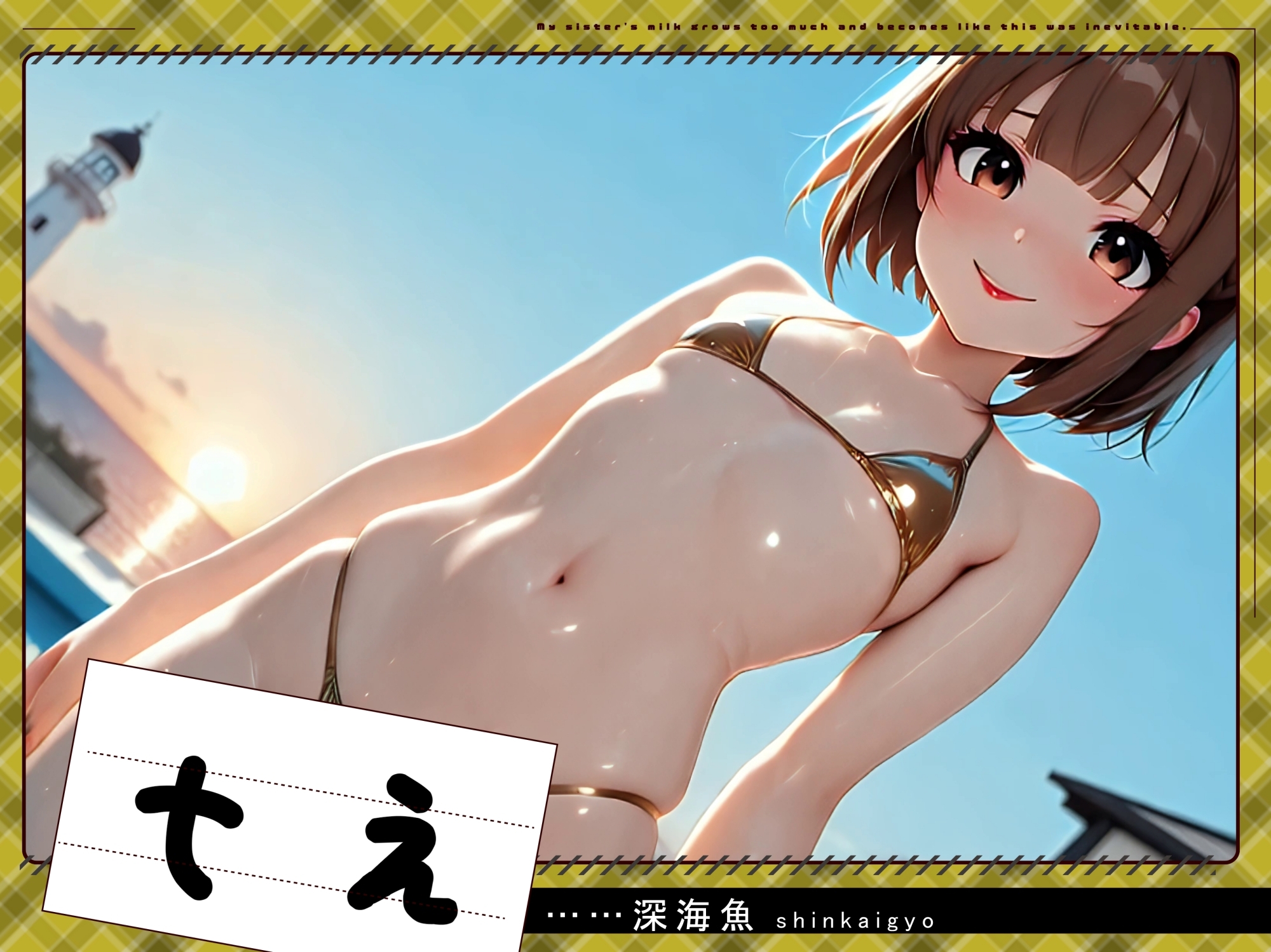 【4Kアニメ動画】すっぴん水着ギャル赤面潮吹き20人_3