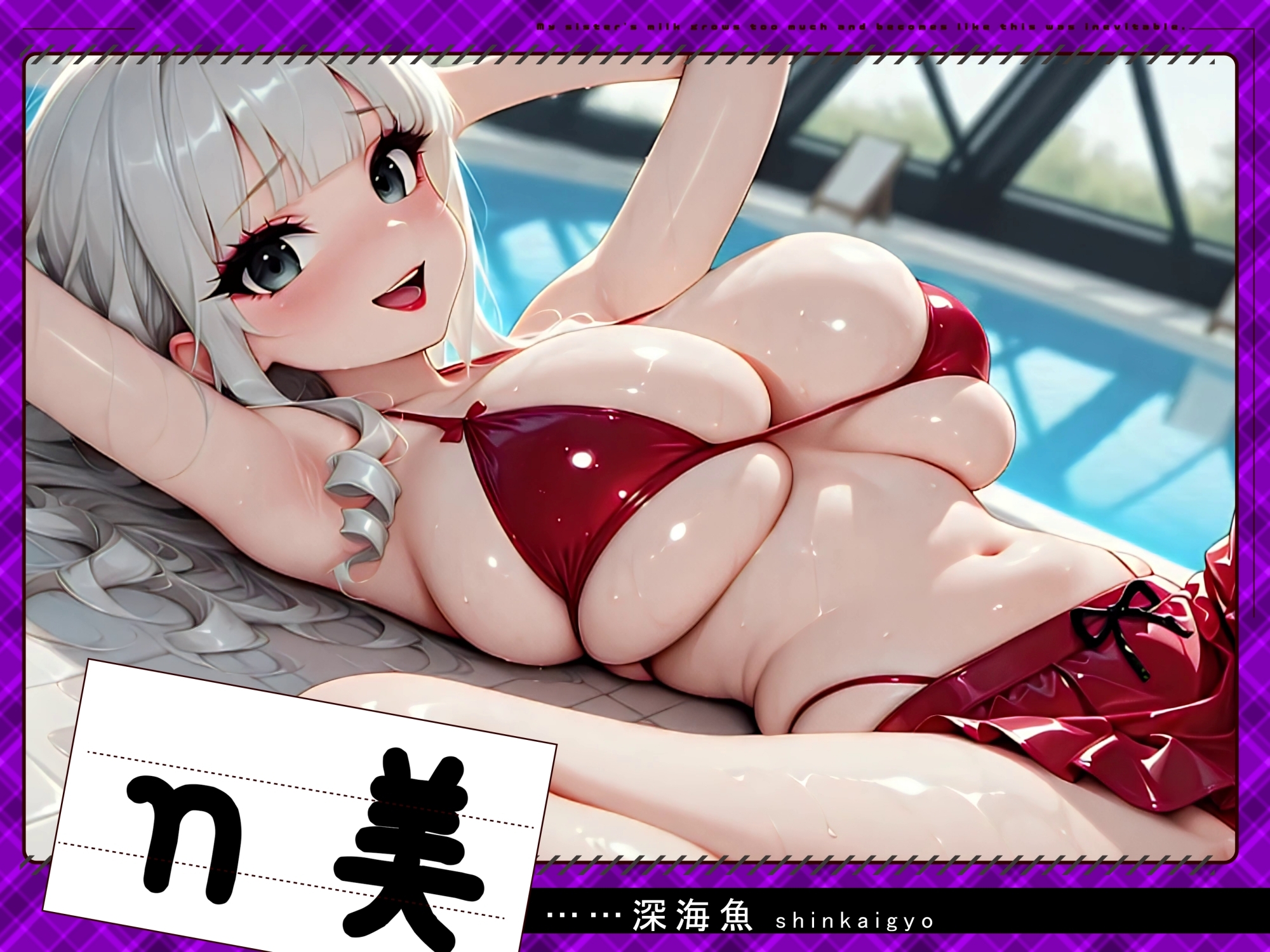 【4Kアニメ動画】すっぴん水着ギャル赤面潮吹き20人_8
