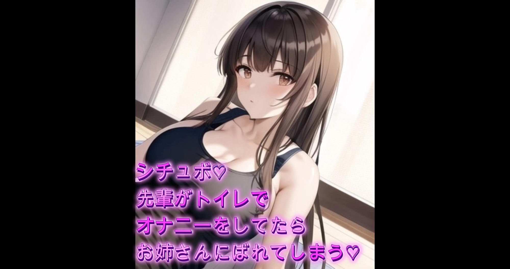 シチュボ♡先輩がトイレでオナニーしてるとこを目撃してしまいそのまま攻めたおしてしまう 画像1