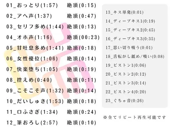 音声素材【喘ぎ声・ピストン・キス】 [風待ちvoice] | DLsite 同人 - R18