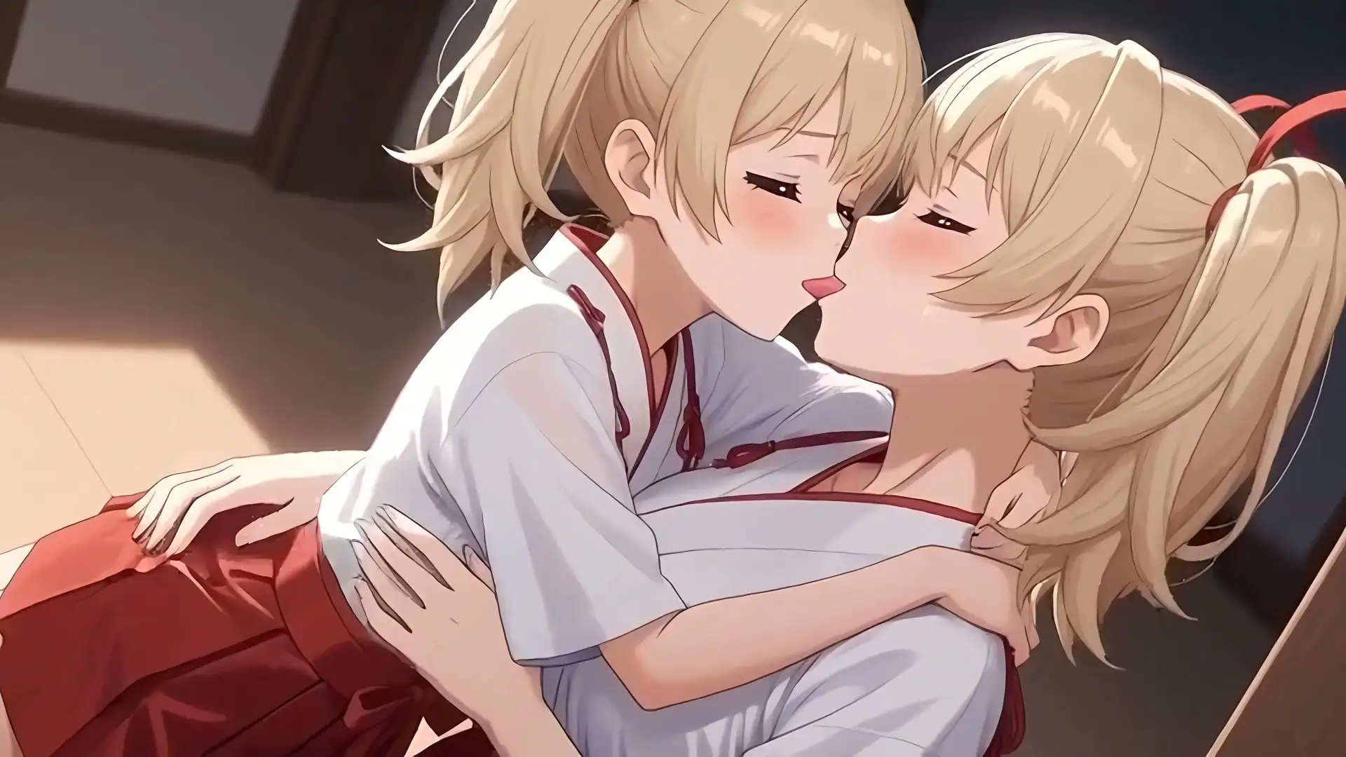 【34分フルボイス】ぺろちゅぱ百合キス大全集〜美少女レズえっち74連発〜【フルモーション】 サンプル画像 5