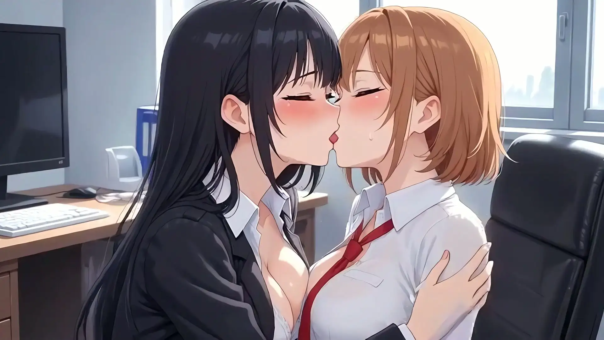 【34分フルボイス】ぺろちゅぱ百合キス大全集〜美少女レズえっち74連発〜【フルモーション】 サンプル画像 8