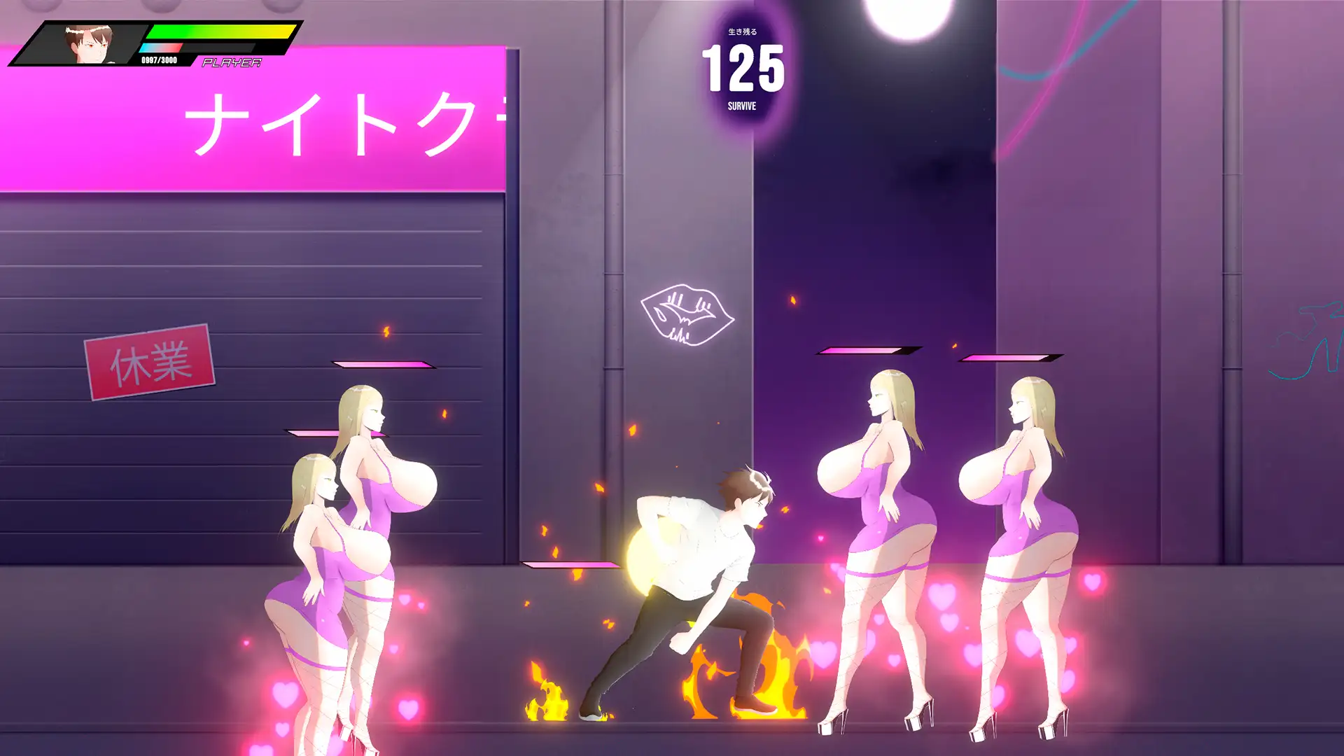[Weak Hero] 第2版 – 絶望の120秒:美女ドッペルゲンガー軍団による執拗な誘惑とビンタ [アクション/Live2D] サンプル画像8