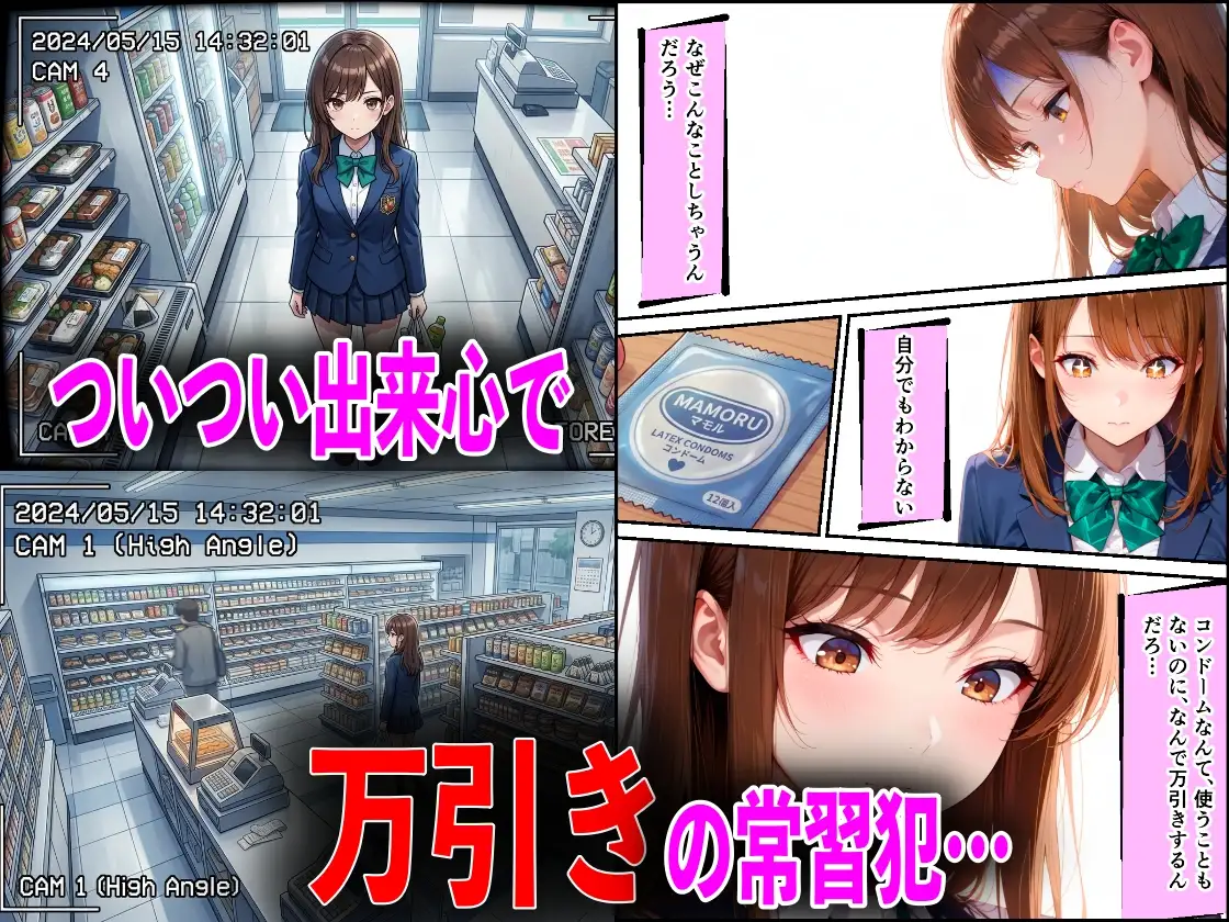 学校でも優等生のJKキモオジ店主に万引きがバレて巨根チンポで性教育された話 サンプル画像 2