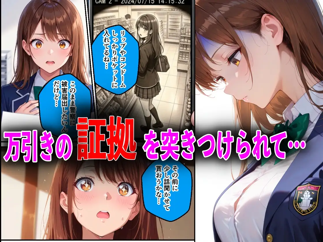 学校でも優等生のJKキモオジ店主に万引きがバレて巨根チンポで性教育された話 サンプル画像 6