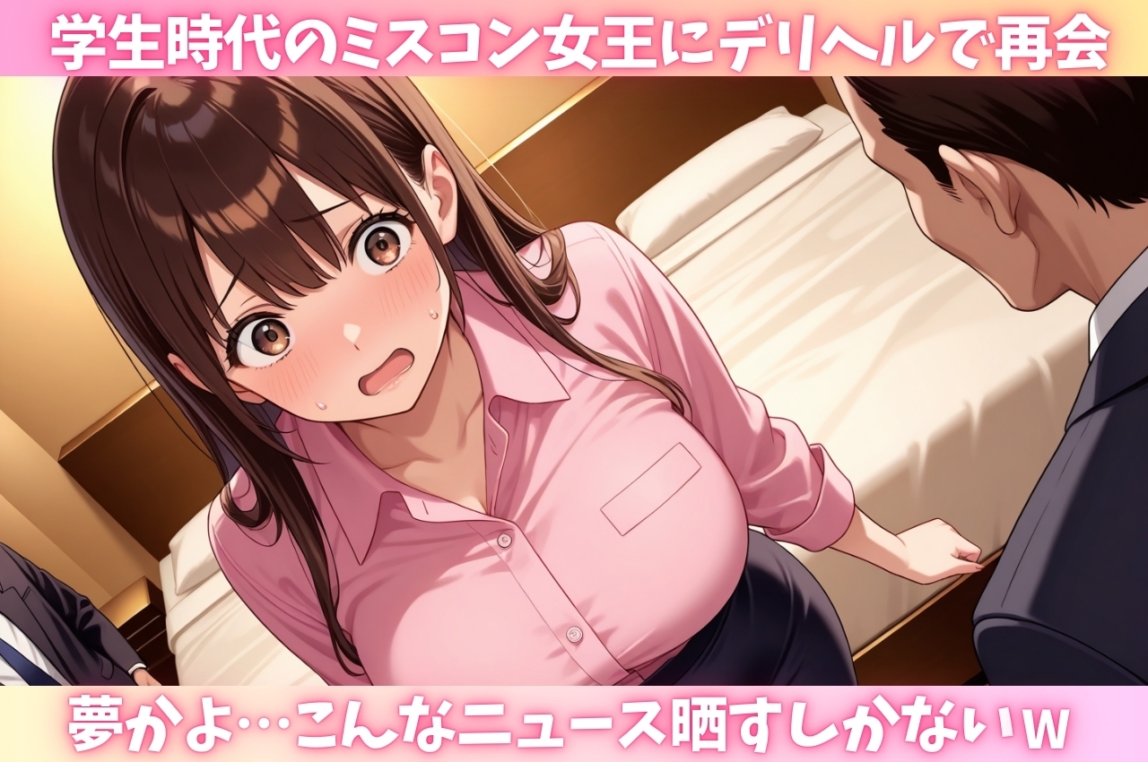 ミスコン美女だった同級生とデリヘルで再開!?ネットに晒してマワして中出し同窓会開催!_1
