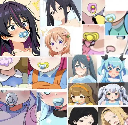 R-18アニメ美少女おむつおもらしAIイラスト集その1からその5総集編おまけ付き ジャケット画像