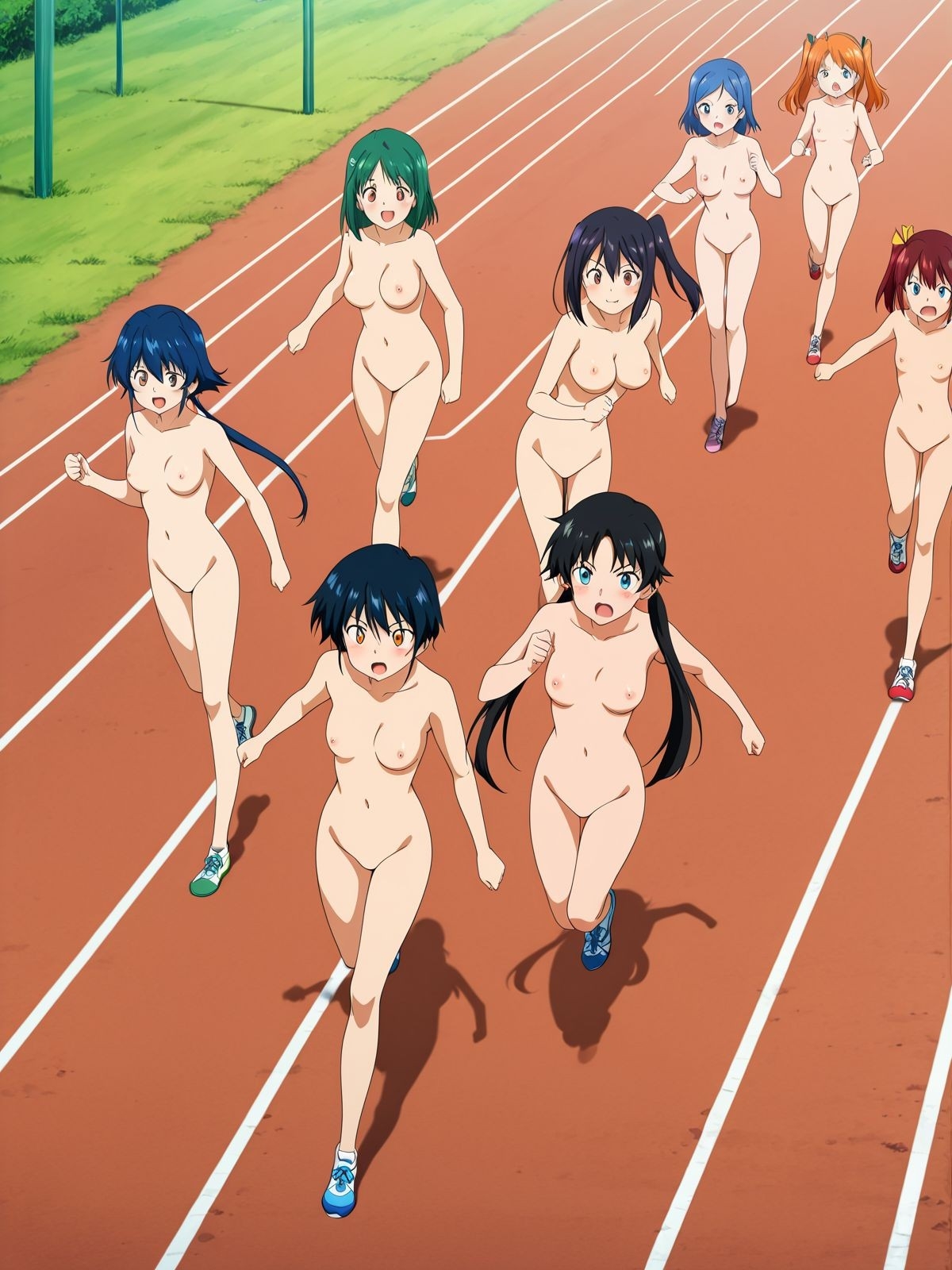 全裸が当たり前の世界!運動会を見て楽しもう!_8