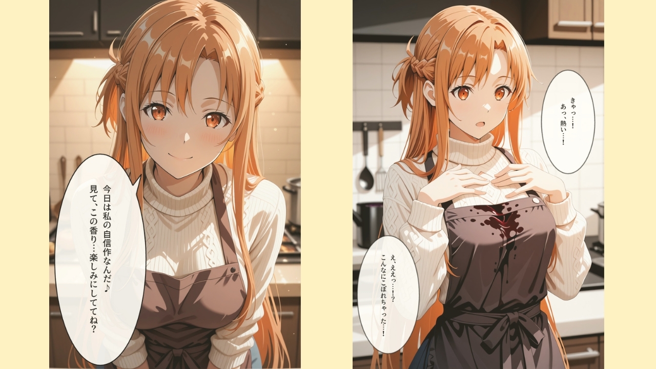 【ちょこばなな先生】同人CG・AI『【セリフ付きストーリーCG集】ア〇ナ:純潔な騎士はベッドの上で蕩け尽くす。──貴方に捧げる新婚記録 【370枚】』1
