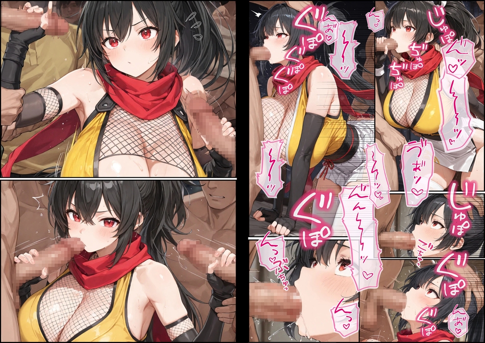 忍者の里から来た爆乳くのいちエッチな修行に悪戦苦闘_8
