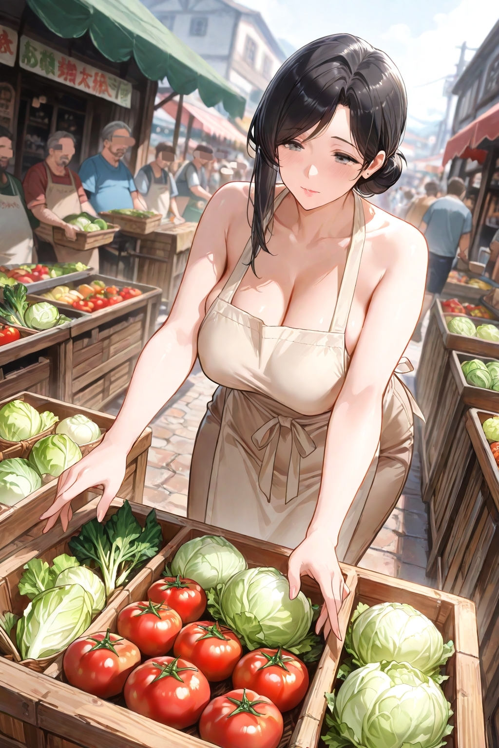 市場の人妻 画像2
