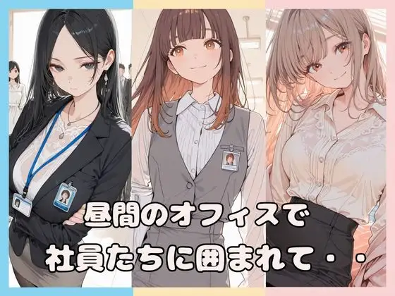 昼間のオフィスで社員たちに囲まれて・・ ジャケット画像