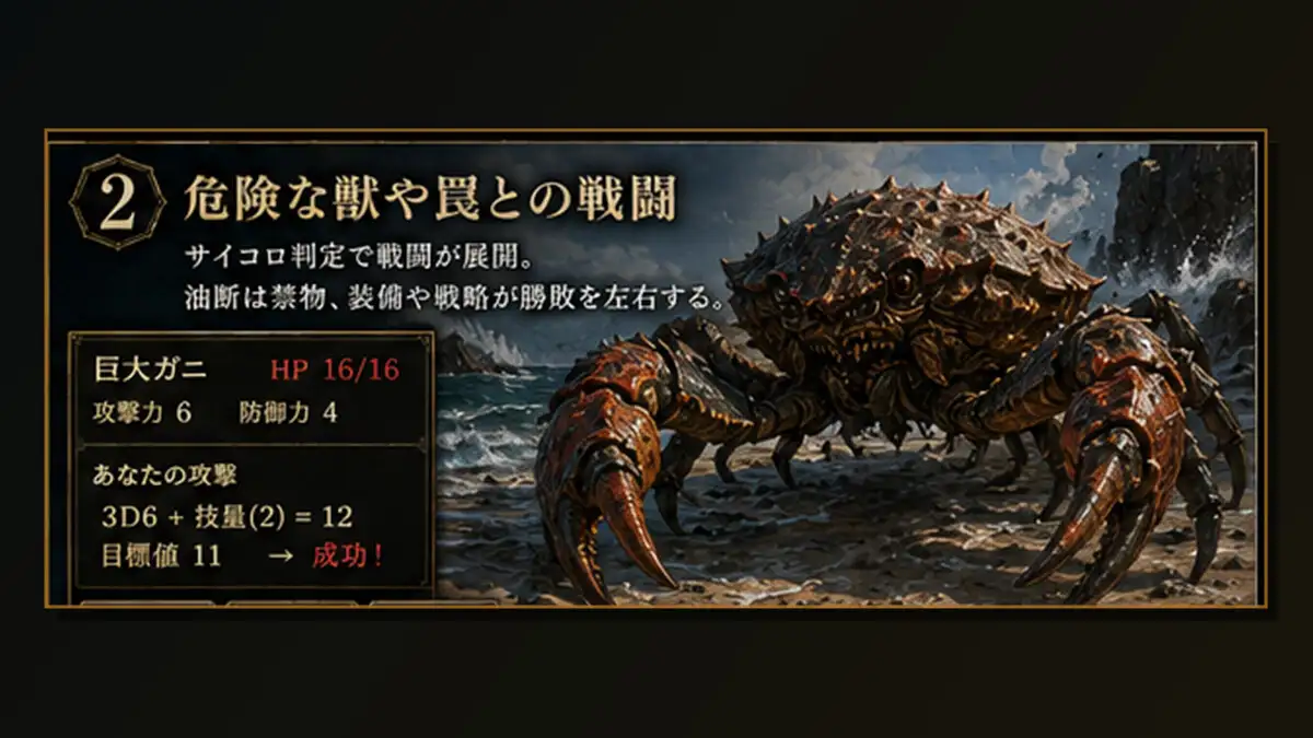 【孤島探索×サバイバルゲームブック】黒帆島漂流記 サンプル画像 2
