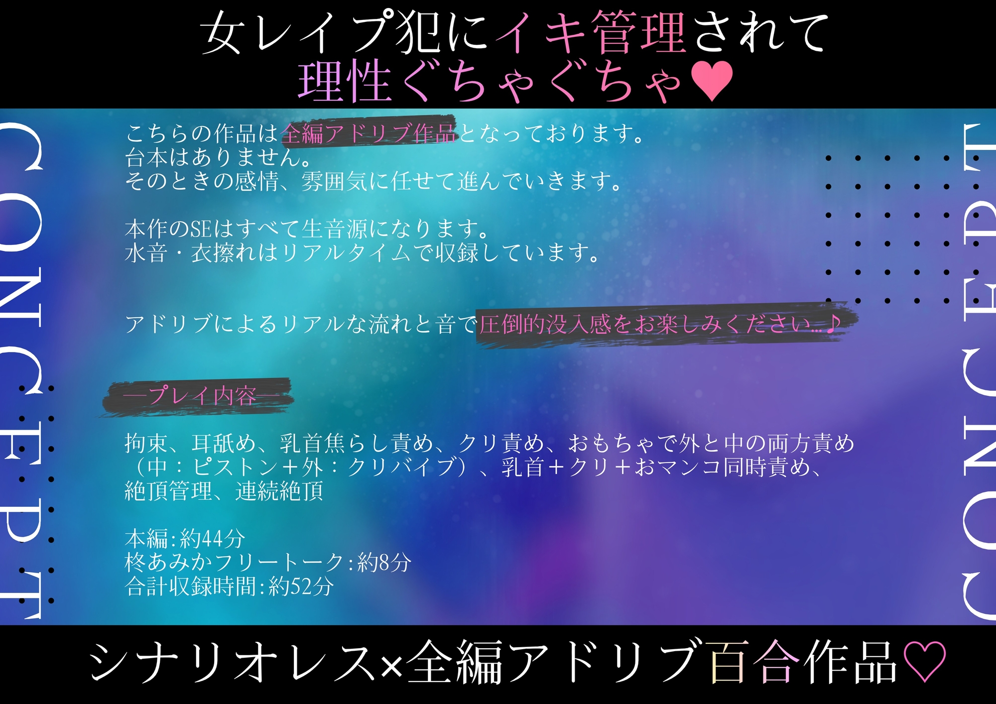 【百合】偽りの女配達員に絶頂管理レ○プされるお話～イきたくないのにイカせて欲しい…♡理性ぐちゃぐちゃ連続絶頂～【シナリオレス×全編アドリブ作品】 画像2