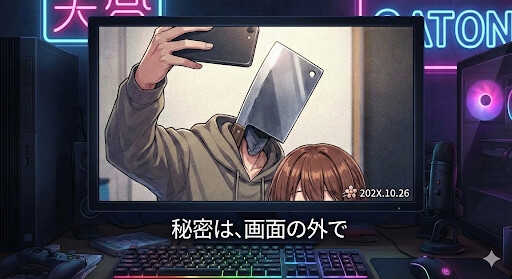 秘密は、画面の外で ―包丁頭配信者の独占欲―