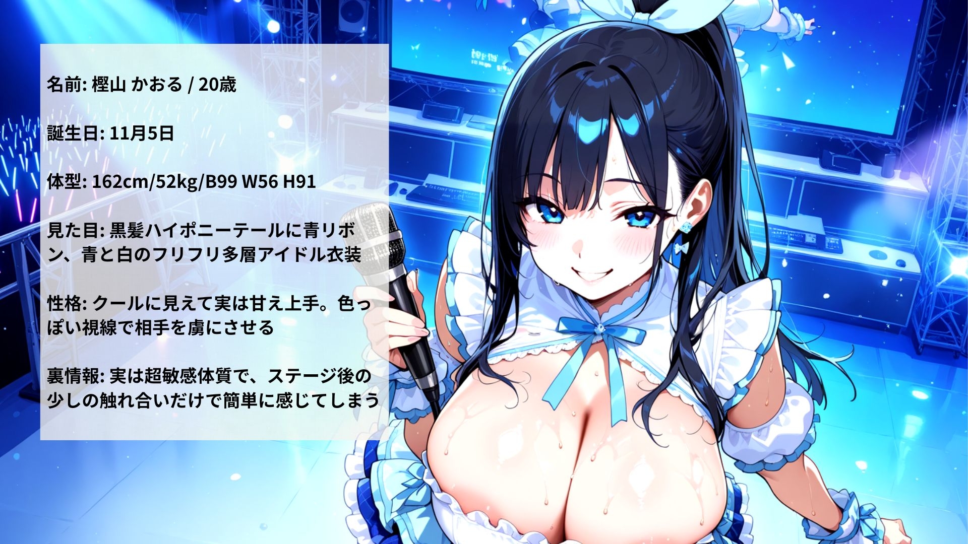 巨乳地下アイドル裏営業ステージ後汗だくセックス流出映像_4