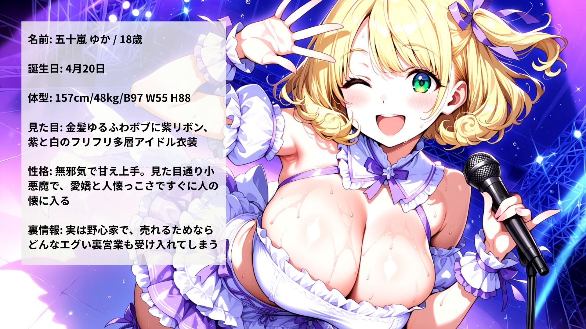 巨乳地下アイドル裏営業ステージ後汗だくセックス流出映像_7