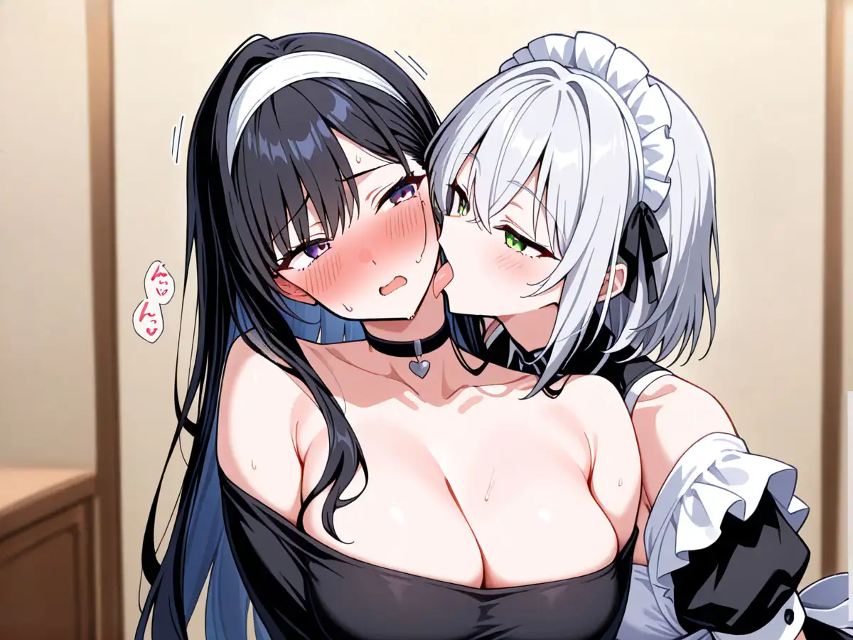 【百合】お屋敷にやって来たお嬢様付き性教育専用メイド サンプル画像 4