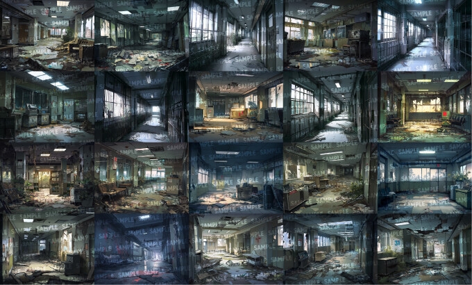 【背景137枚】病院/廃病院_3