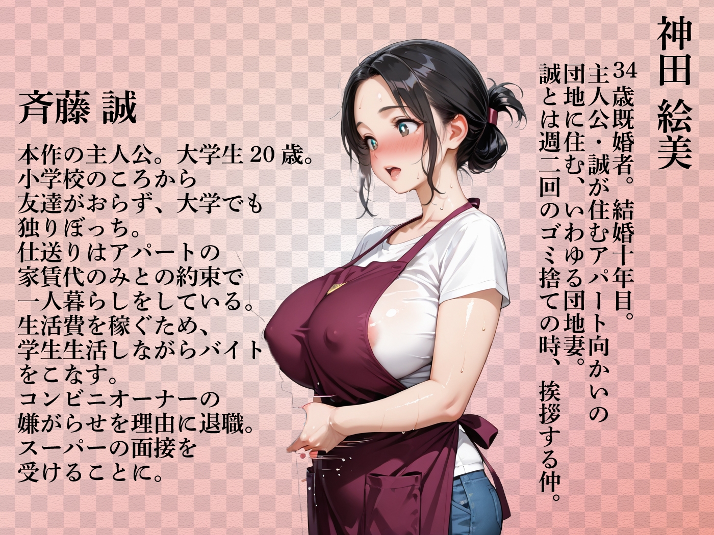 むちむちエロボディな団地妻・絵美さん(34)とバ先で。_1