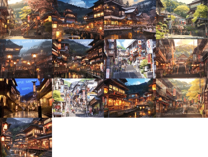 【背景103枚】温泉街/旅館(差分あり)_1